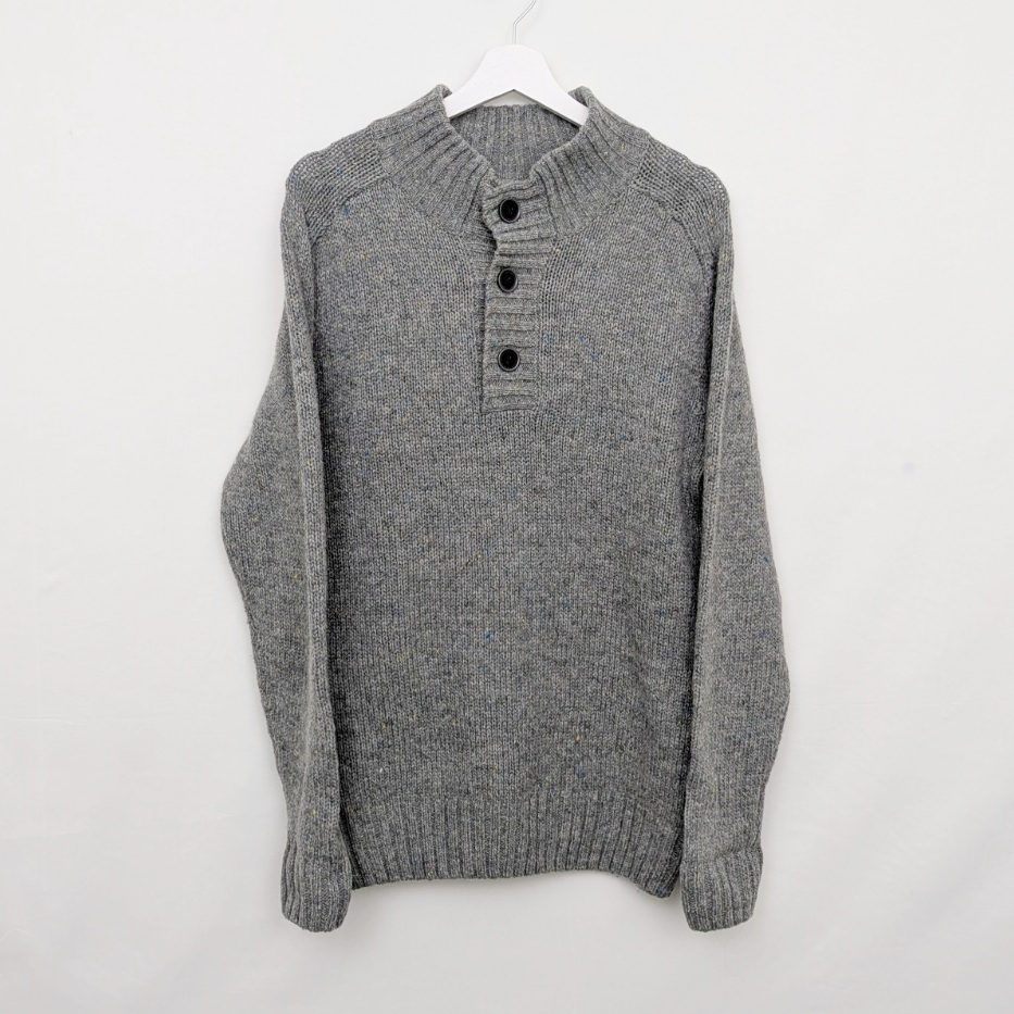 Classic Watsons Mens Grey Fleck Knit Jumper - Size M