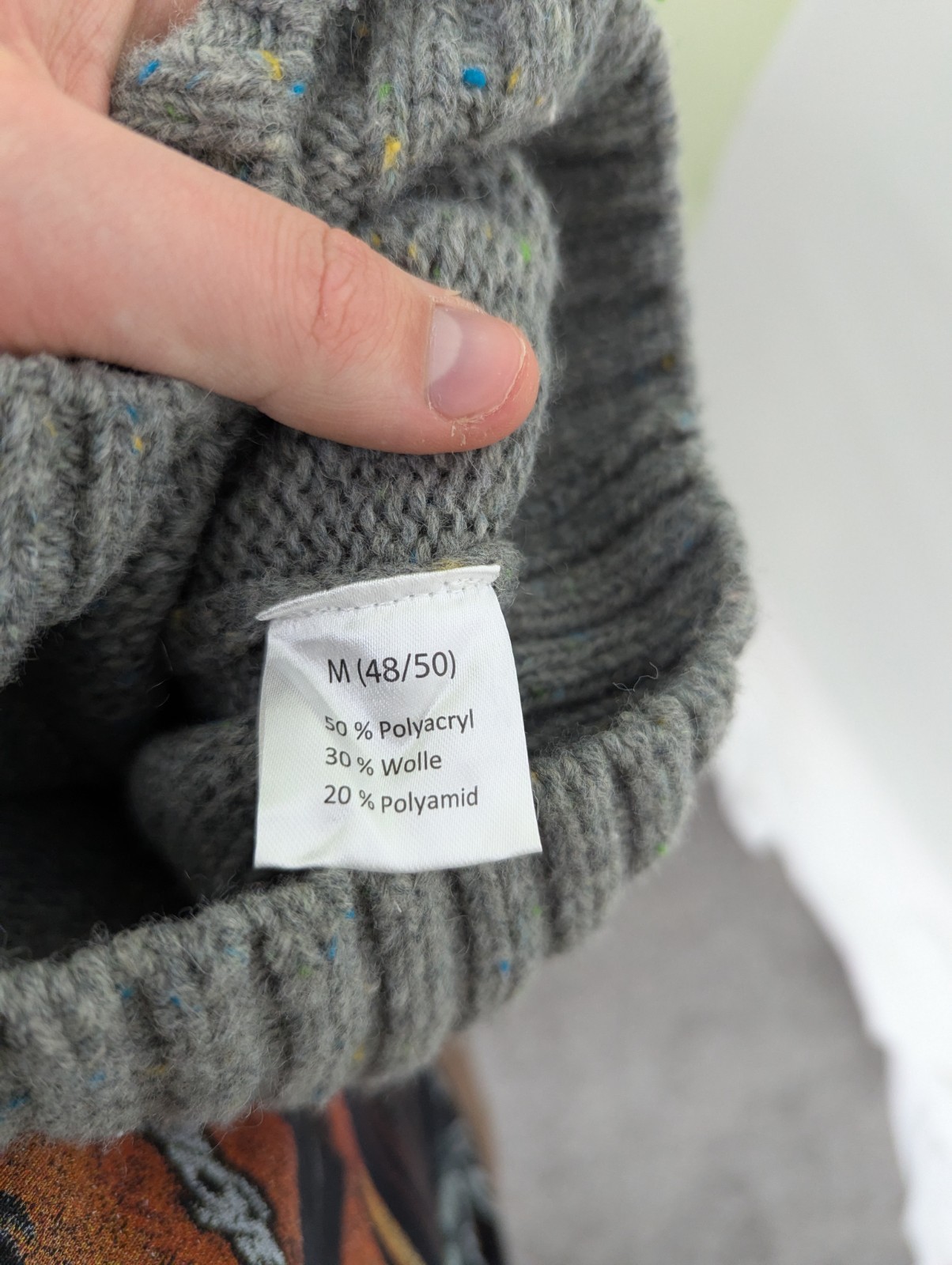 Classic Watsons Mens Grey Fleck Knit Jumper - Size M