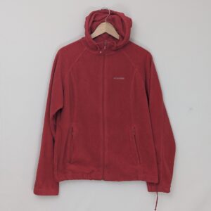 Columbia Fleece Hoodie - Red - Mens Xl