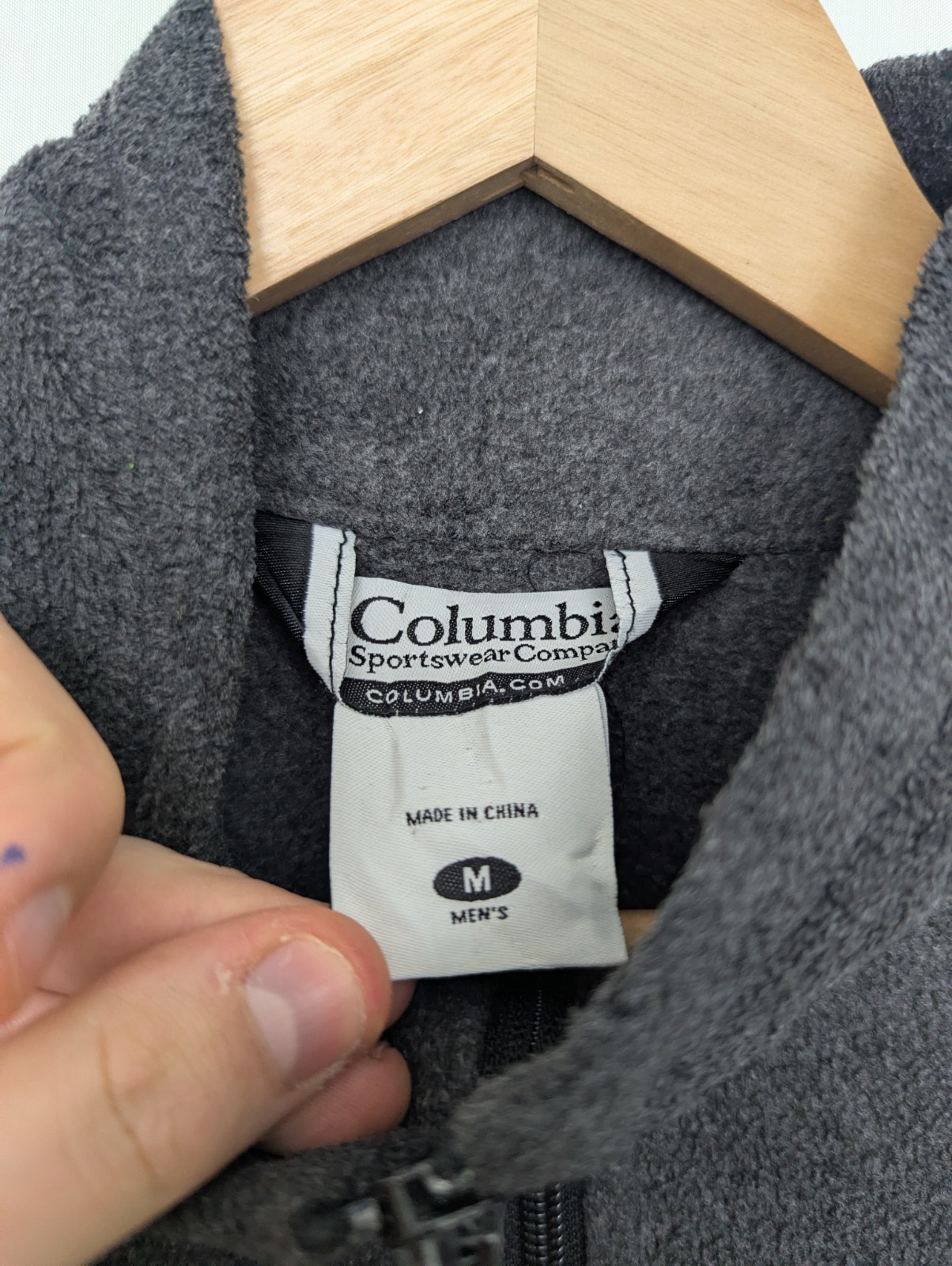 Columbia Full Zip Fleece Jacket - Grey - Men’s Size Medium