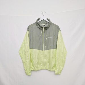 Columbia Men’s Xl Windbreaker Jacket - Green/lime Colour Block - Lightweight