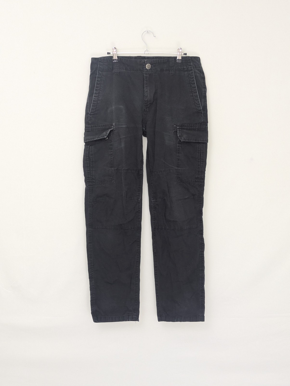 Dickies Cargo Trousers - Black - W32 L30 - Workwear Utility Pants