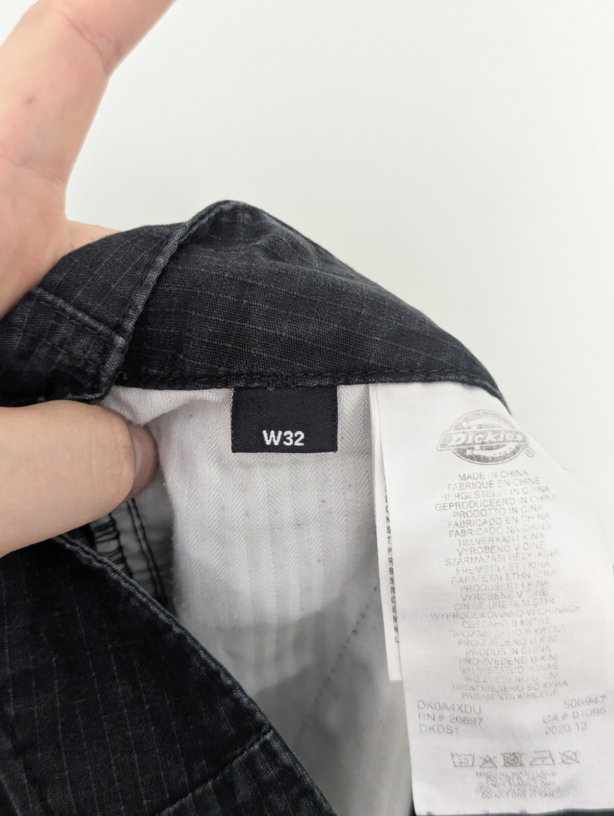 Dickies Cargo Trousers - Black - W32 L30 - Workwear Utility Pants