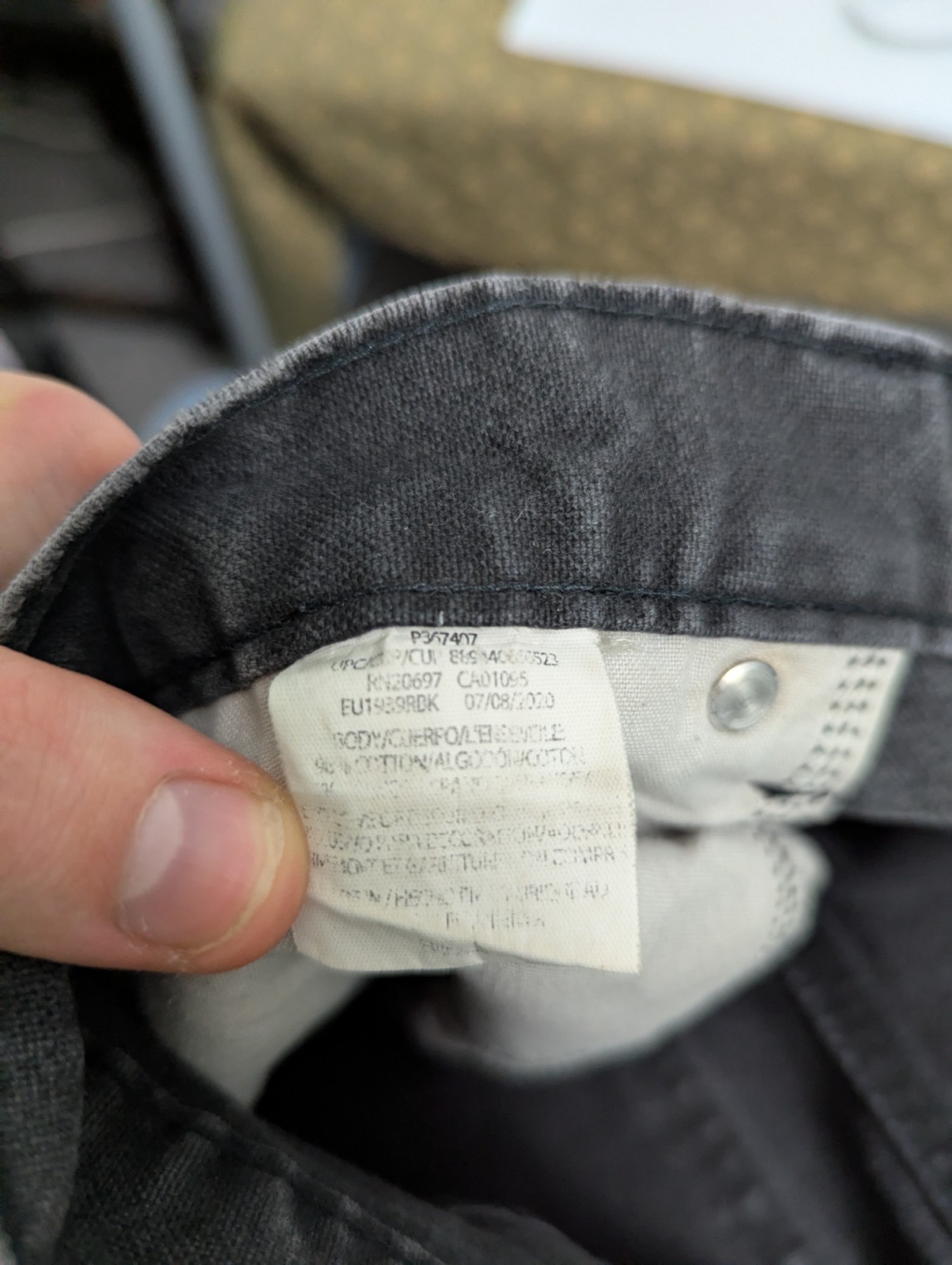 Dickies Carpenter Jeans Black Washed 34x32 – Genuine Workwear – Relaxed Fit