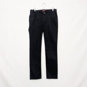 Dickies Women’s Slim Fit Trousers - Size Uk 8-10 - Black - Cotton Stretch