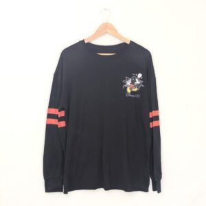 Disney Mickey Mouse Disney 100 Long Sleeve T-shirt - Black/red - Size Xl