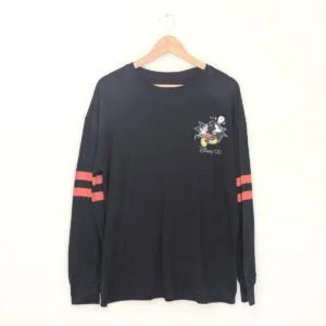Disney Mickey Mouse Disney 100 Long Sleeve T-shirt - Black/red - Size Xl