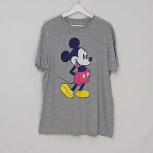 Disney Mickey Mouse Graphic T Shirt - Grey - Size L