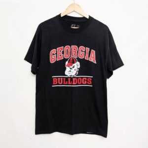 Georgia Bulldogs Black Graphic T-shirt – Men’s Medium – Russell Athletic