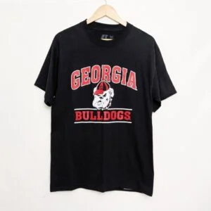 Georgia Bulldogs Black Graphic T-shirt – Men’s Medium – Russell Athletic