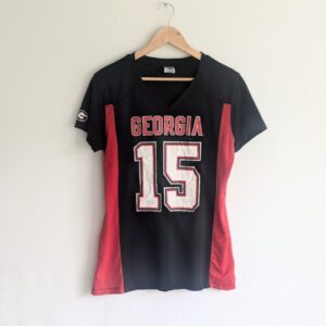 Georgia Bulldogs Jersey - Black/red - Number 15 - Ncaa - Mens Size Small