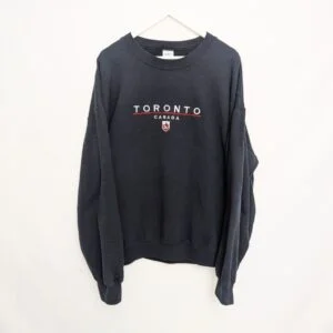 Gildan Heavy Blend Toronto Canada Embroidered Sweatshirt – Size Xl – Navy