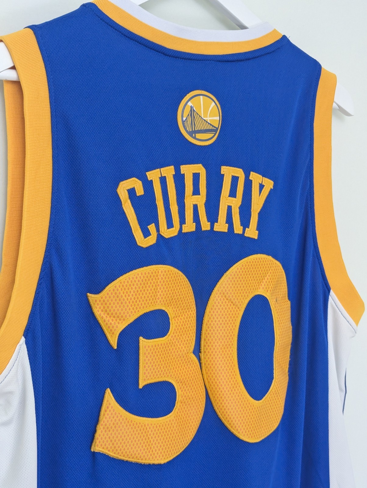 Golden State Warriors Curry 30 Jersey - Blue - Size L - Adidas Nba Swingman
