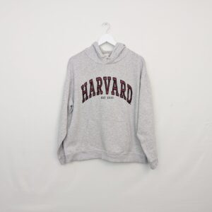 Harvard University Hoodie - Men’s Medium - Grey Varsity Collegiate Sweatshirt
