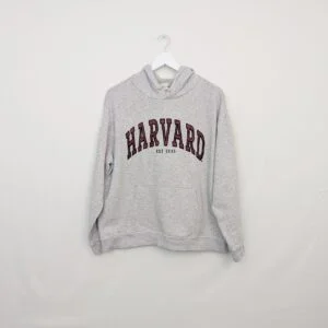 Harvard University Hoodie - Men’s Medium - Grey Varsity Collegiate Sweatshirt