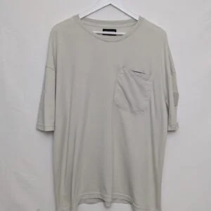Jameson Carter Oversized T Shirt – Mens Large – Beige/Stone – Pocket Tee 2020s