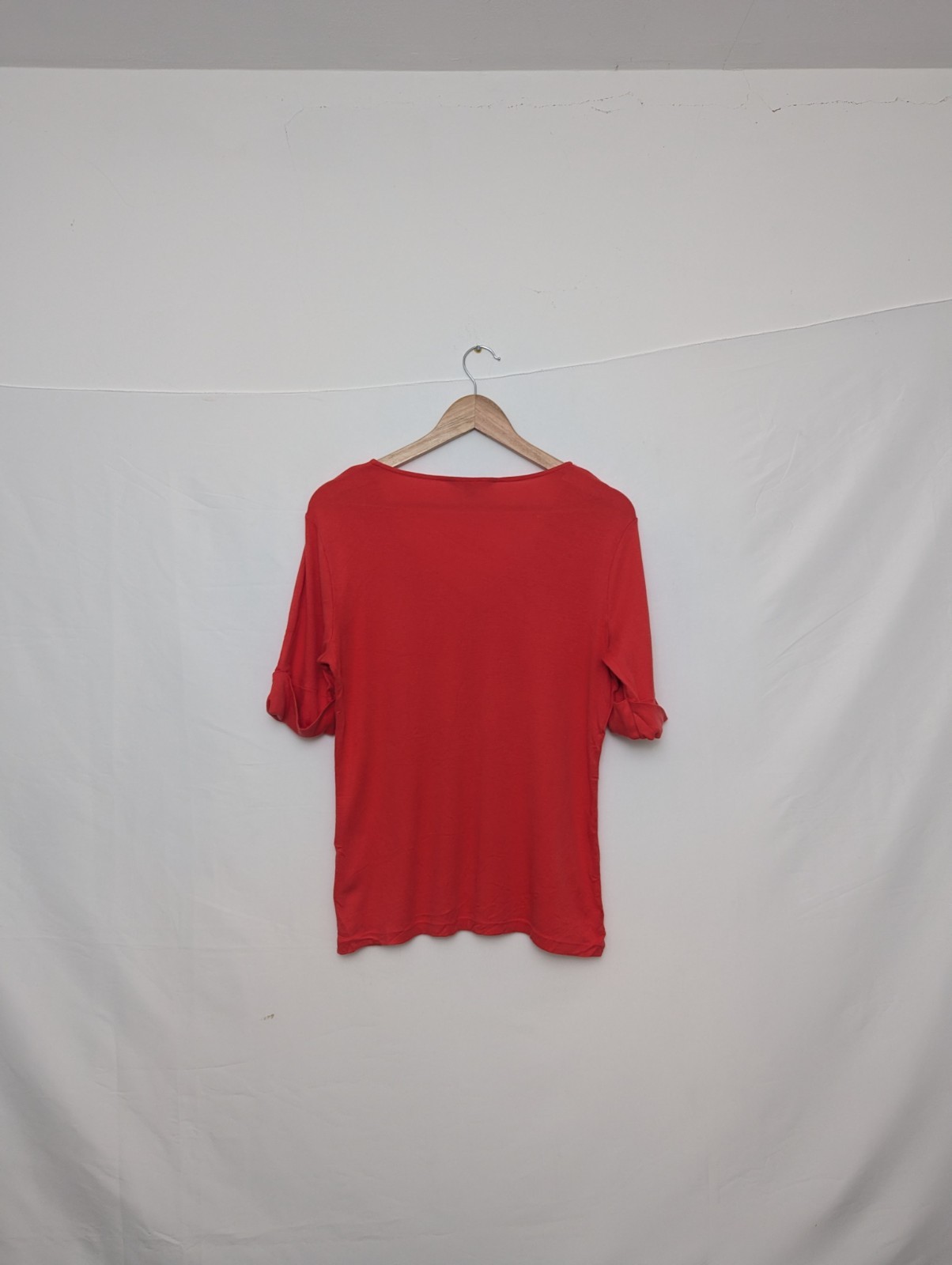 Lauren Ralph Lauren Women’s Red V-neck Top - Size L