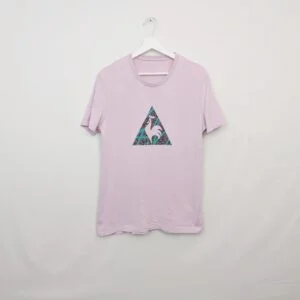 Le Coq Sportif Men’s Medium Pink Graphic T-shirt