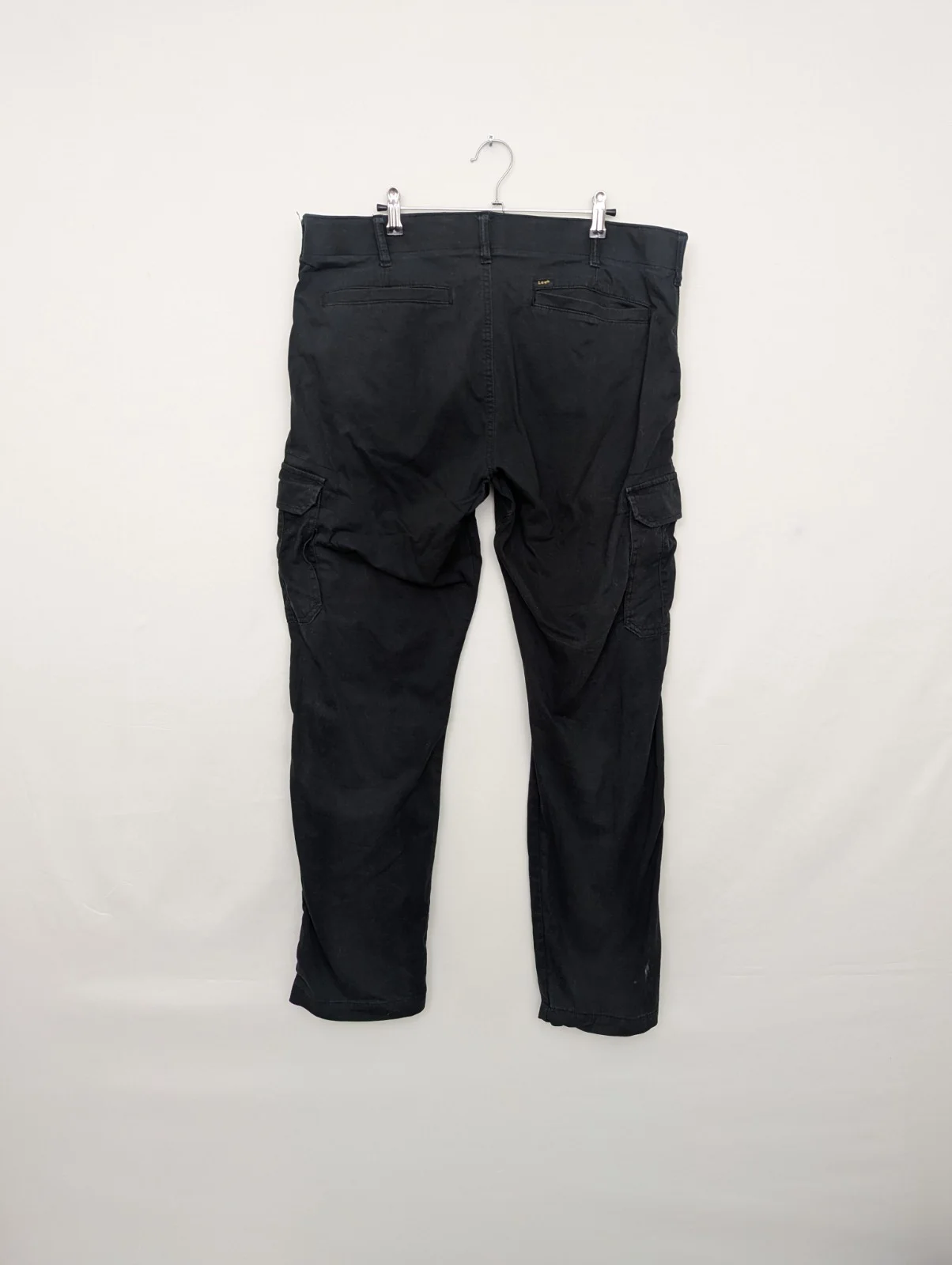 Lee Premium Select Black Cargo Trousers - Mens 38x32 - Stretch Regular Fit