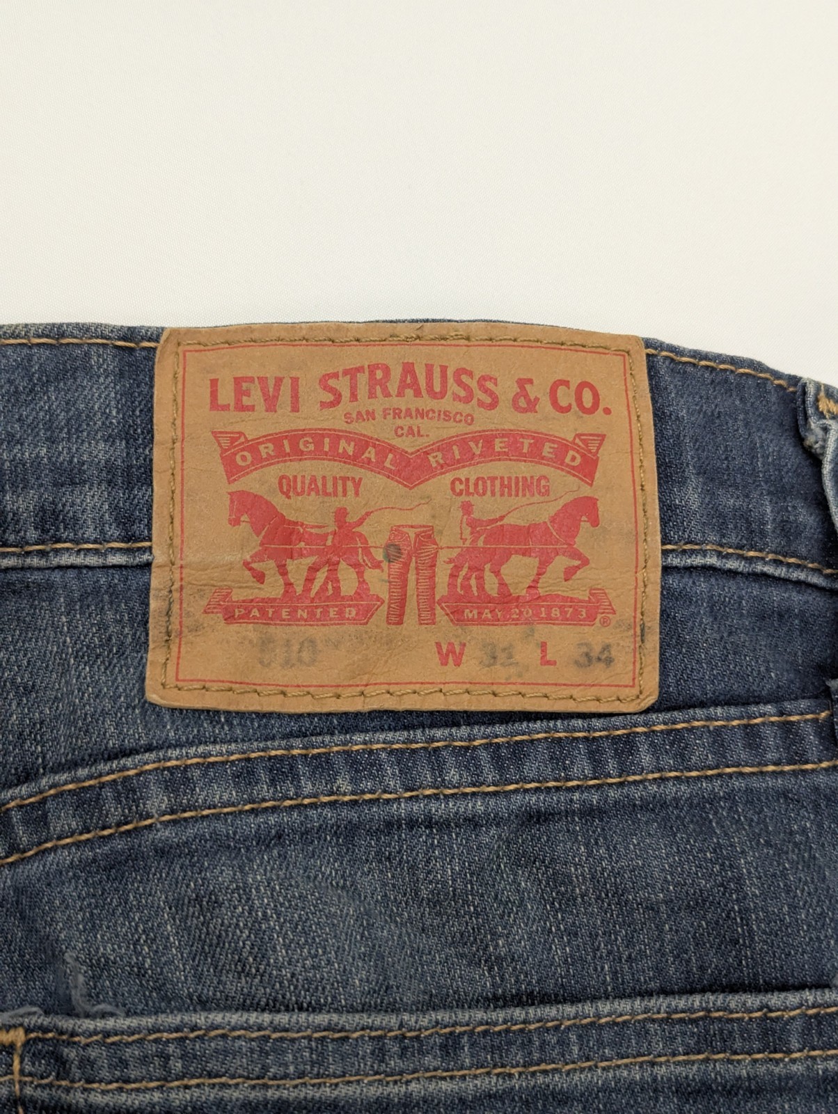 Levis 510 Skinny Jeans - Blue - Size W31 L34