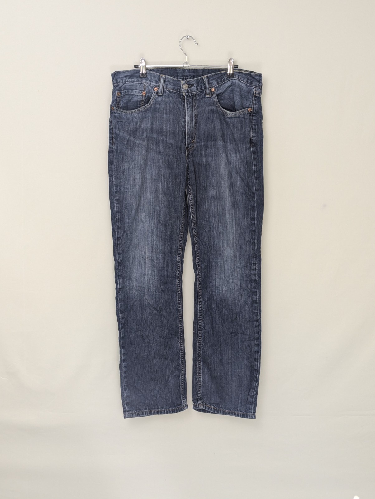 Levi's 514 Straight Leg Jeans - Blue Denim - W34 L30 - Classic Fit