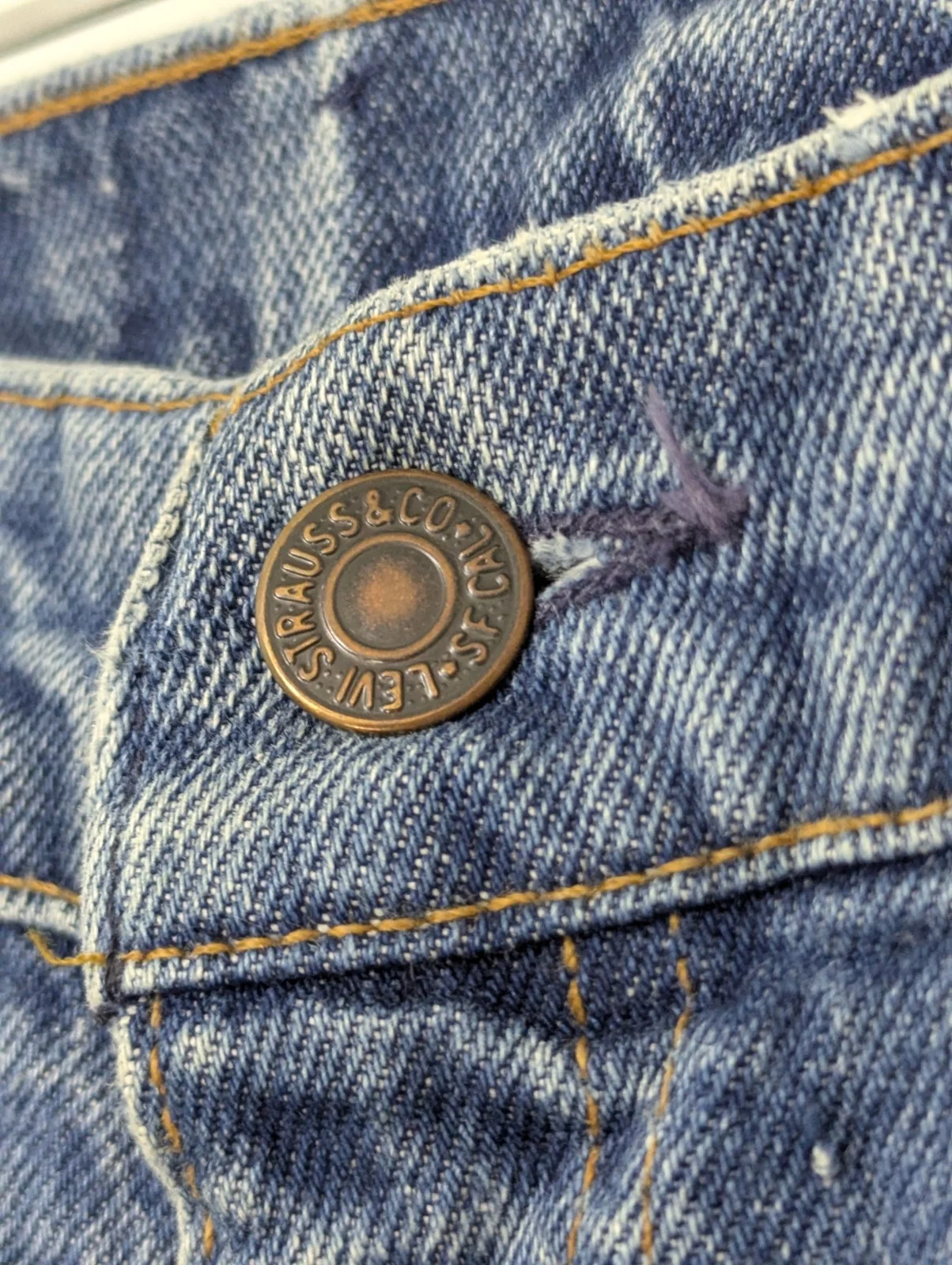 Levi’s Vintage Blue Denim Jeans - Straight Leg - W36 L30