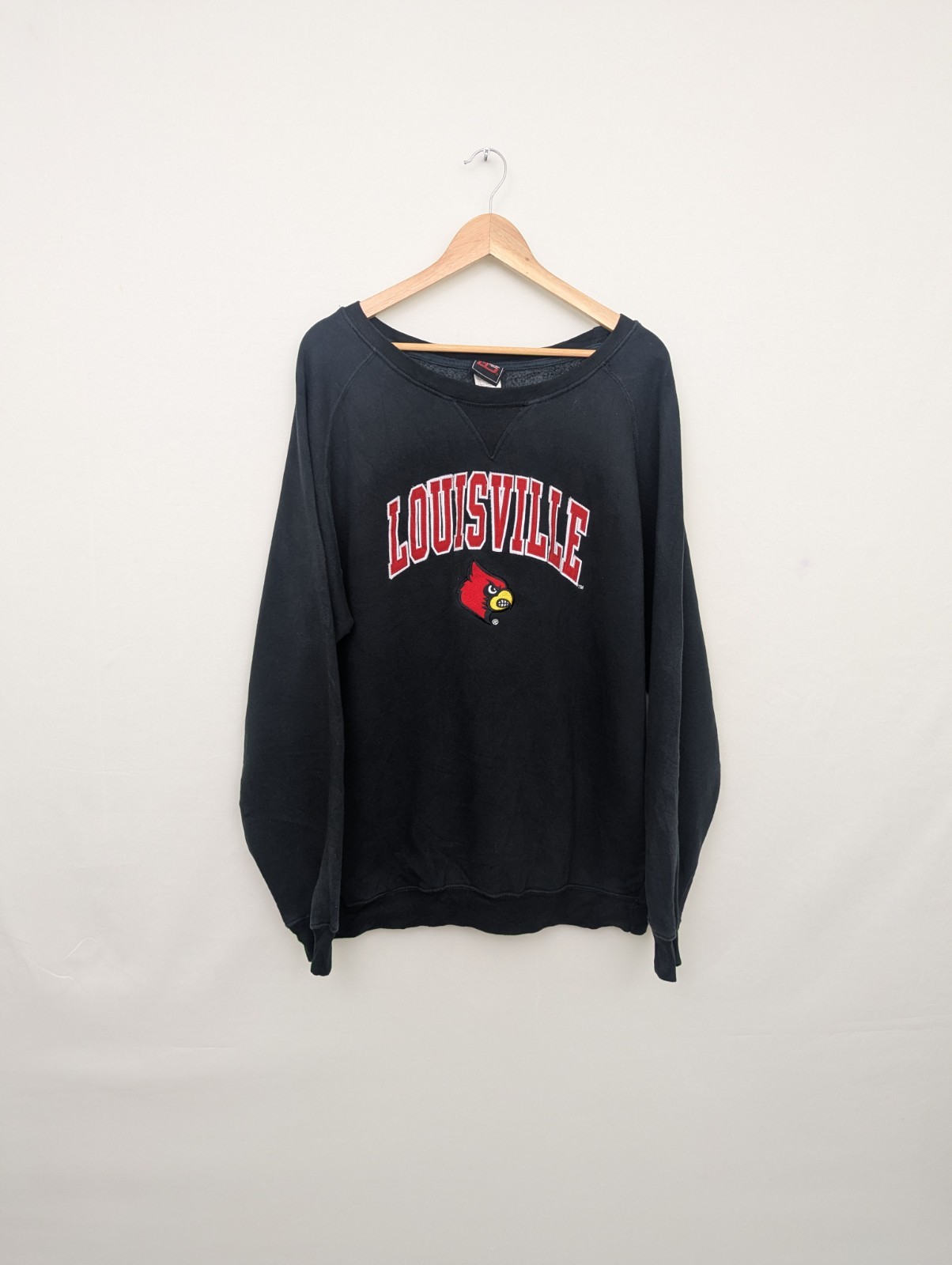 Louisville Cardinals Ncaa Sweatshirt - Black / Red - Size Large