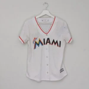 Majestic Miami Marlins Moncrief #21 Mlb Jersey - White - Size M