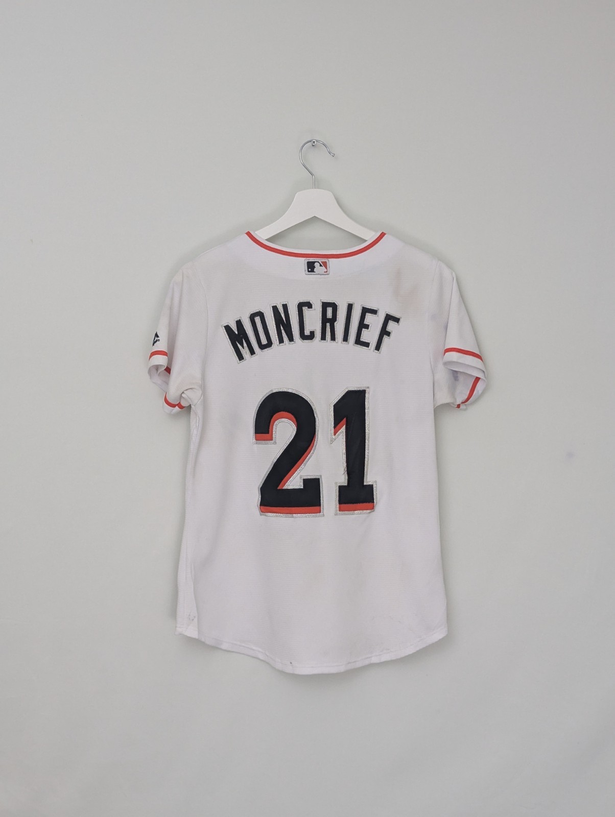 Majestic Miami Marlins Moncrief #21 Mlb Jersey - White - Size M