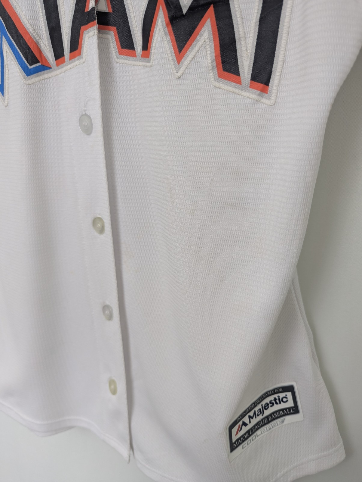 Majestic Miami Marlins Moncrief #21 Mlb Jersey - White - Size M