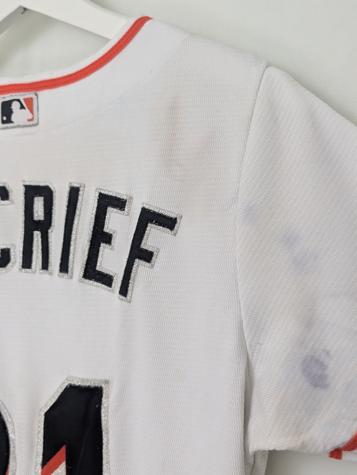 Majestic Miami Marlins Moncrief #21 Mlb Jersey - White - Size M