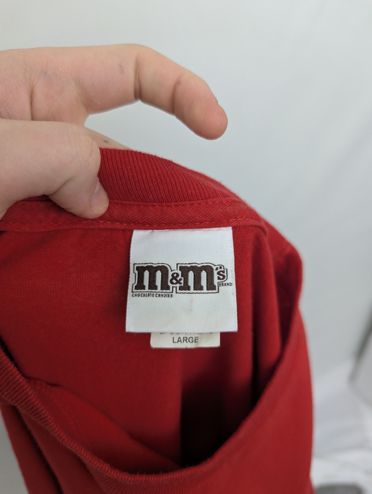 M&m’s Red Character Graphic T Shirt - Red - Size Large