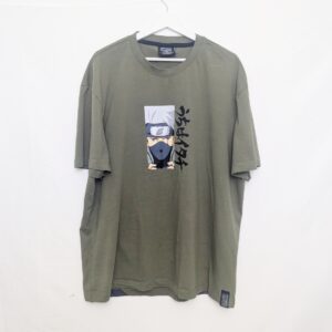 Naruto Shippuden Kakashi Hatake Graphic T-shirt Men’s Size 2xl – Olive Green