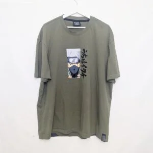 Naruto Shippuden Kakashi Hatake Graphic T-shirt Men’s Size 2xl – Olive Green