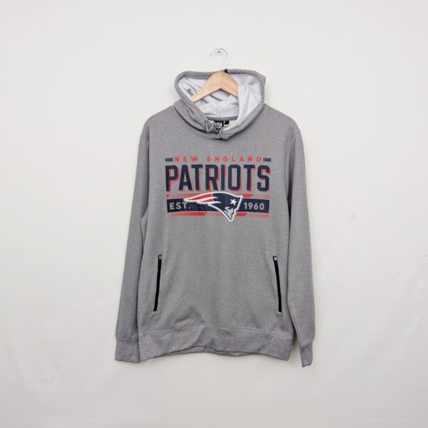 New England Patriots Nfl Hoodie - Grey - Men’s Medium