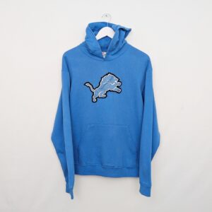 Nfl Detroit Lions Hoodie - Blue - Men’s Medium - Team Apparel