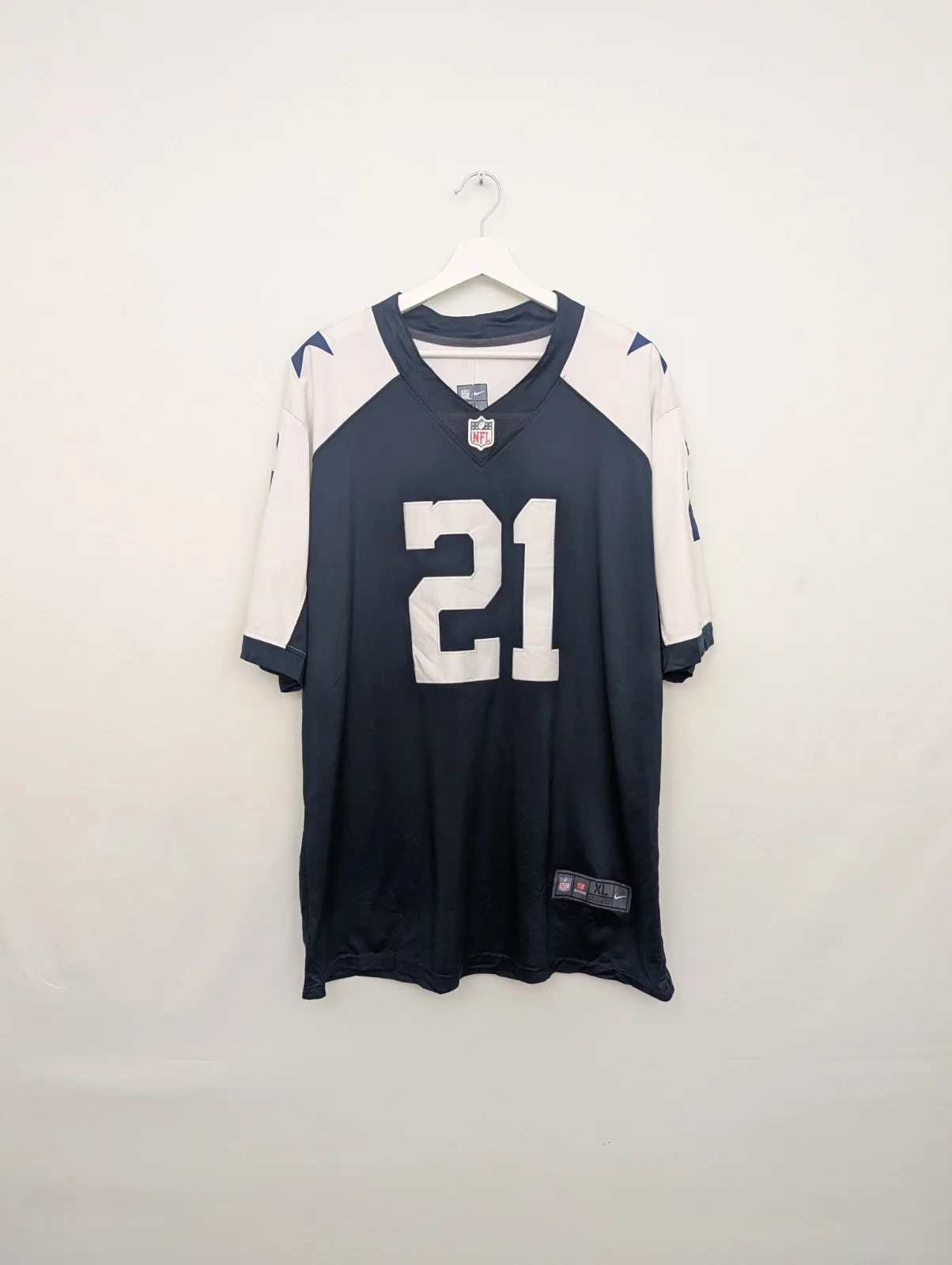 Nike Dallas Cowboys Ezekiel Elliott #21 Nfl Jersey - Navy / White - Size Xl