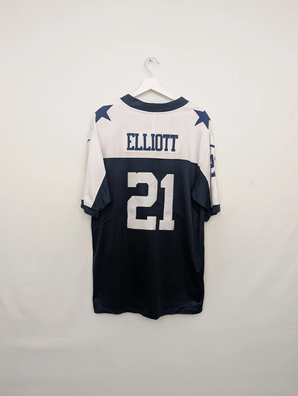 Nike Dallas Cowboys Ezekiel Elliott #21 Nfl Jersey - Navy / White - Size Xl