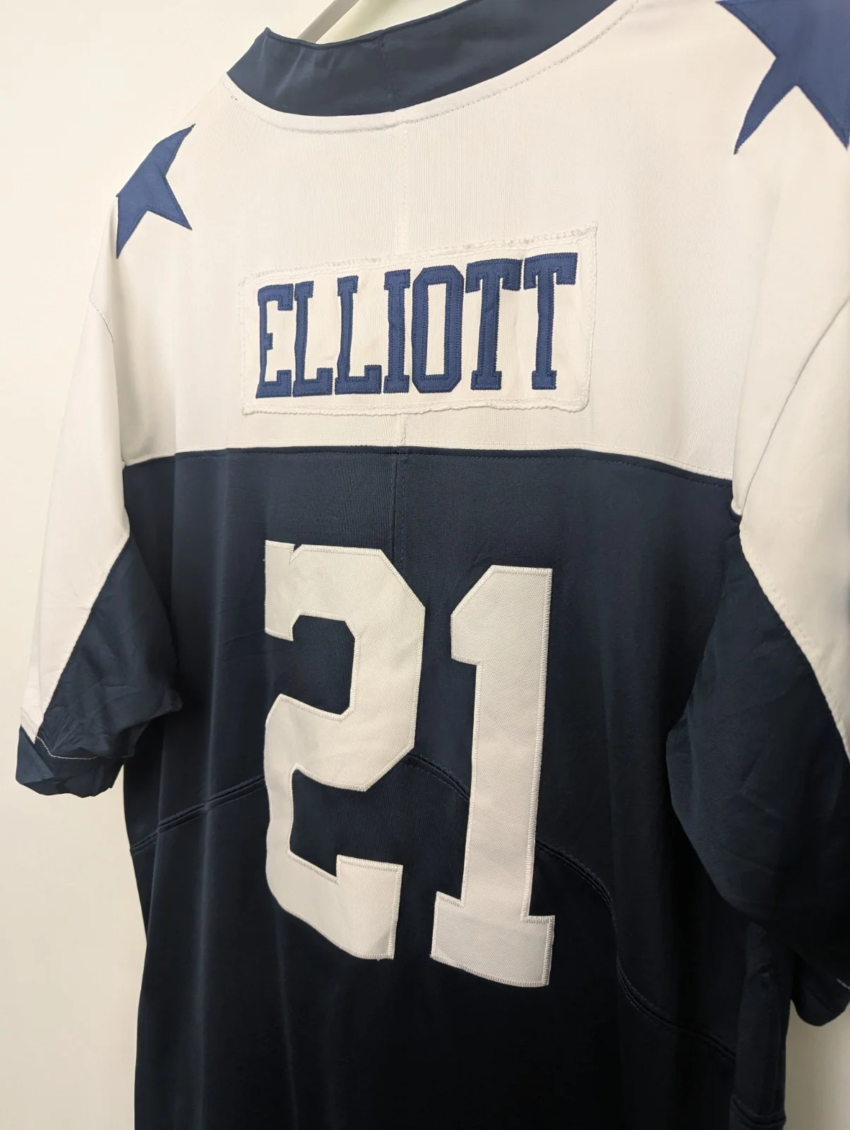 Nike Dallas Cowboys Ezekiel Elliott #21 Nfl Jersey - Navy / White - Size Xl