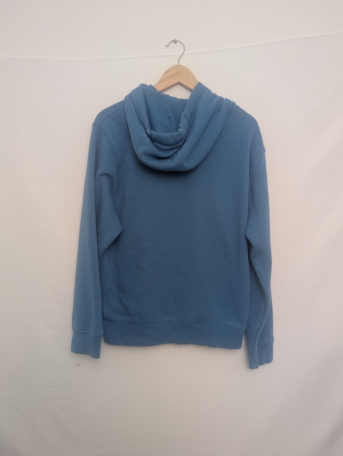 Nike Essential Small Logo Hoodie – Blue – Size Small