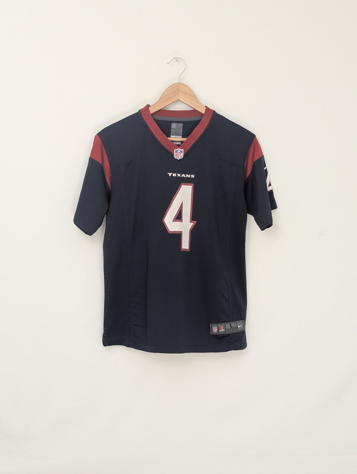 Nike Houston Texans Watson #4 Nfl Jersey - Navy - Youth Large