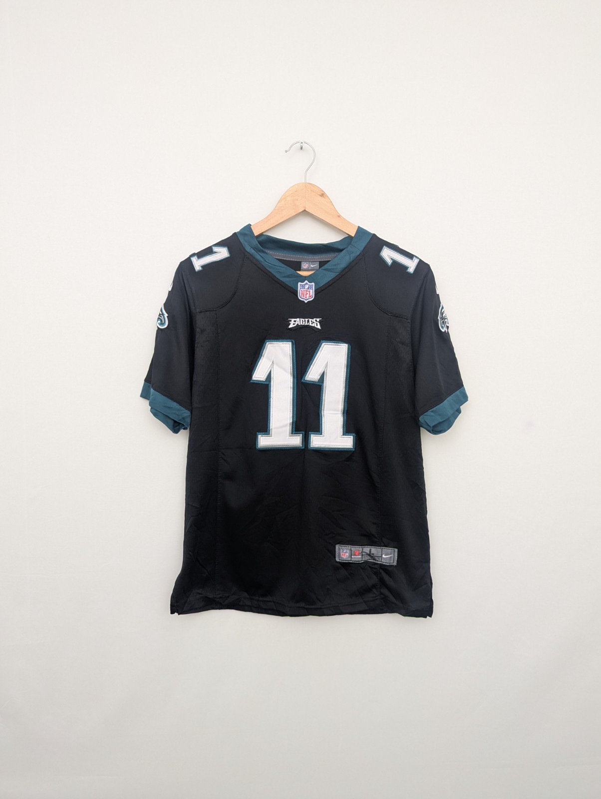 Nike Nfl Philadelphia Eagles Carson Wentz Jersey - Black - Size Youth Large