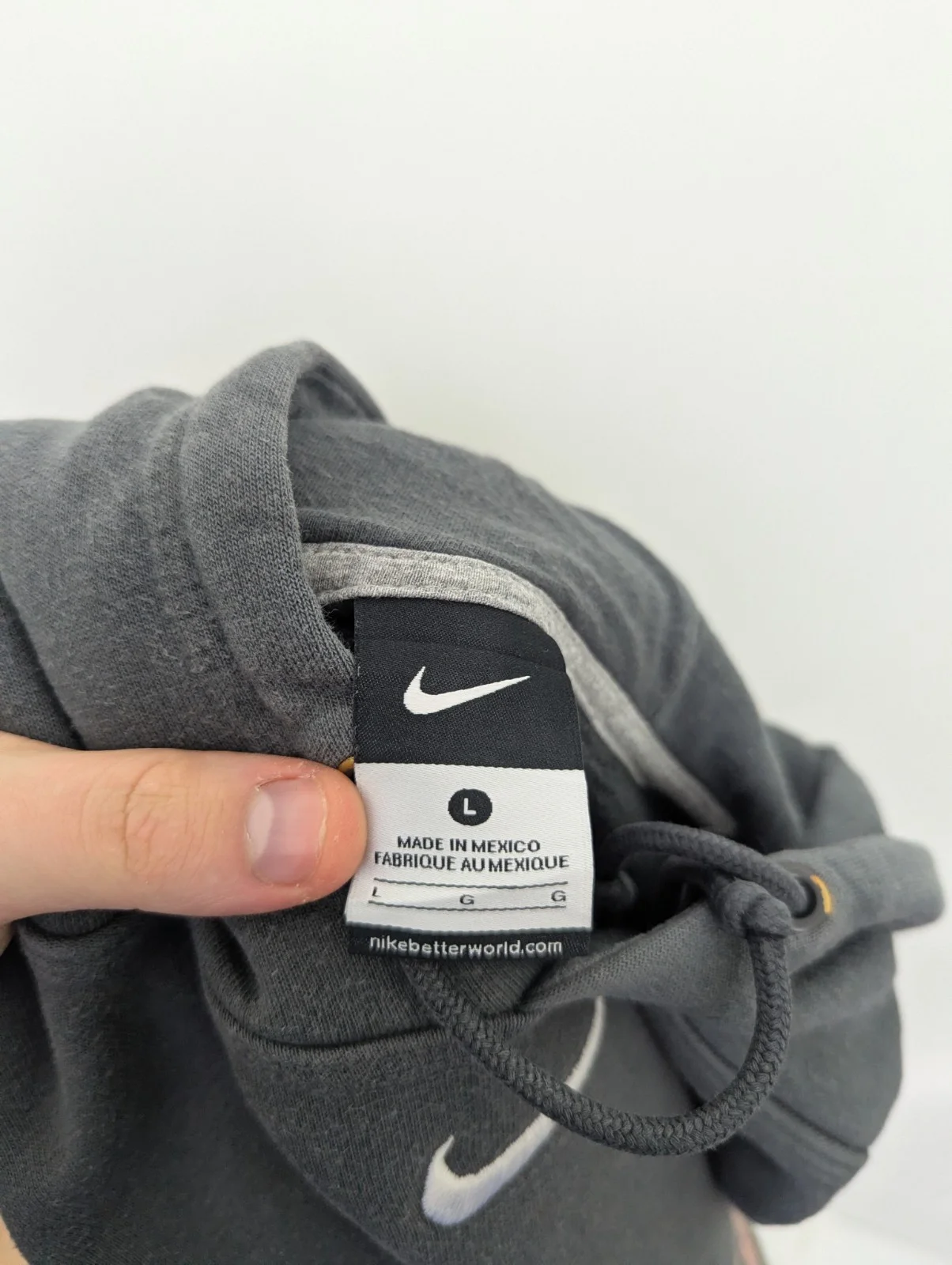 Nike Wa Central Basketball Hoodie - Grey - Size Large