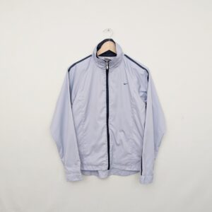 Nike Y2k Lightweight Windbreaker Jacket - Grey/blue - Size Medium (uk 8–10)