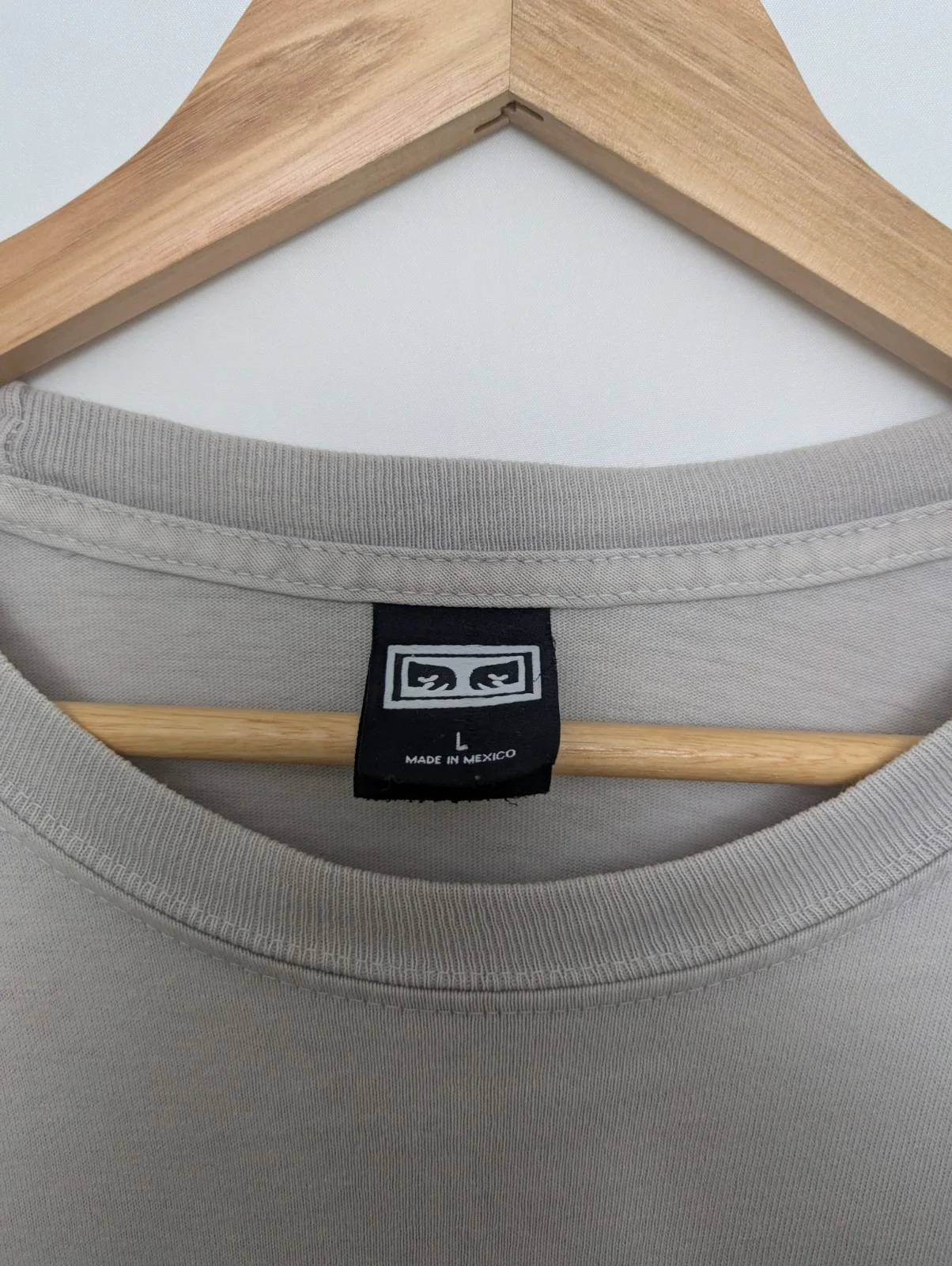 Obey Tie Dye Tee - Large - Grey/black - Graphic Logo