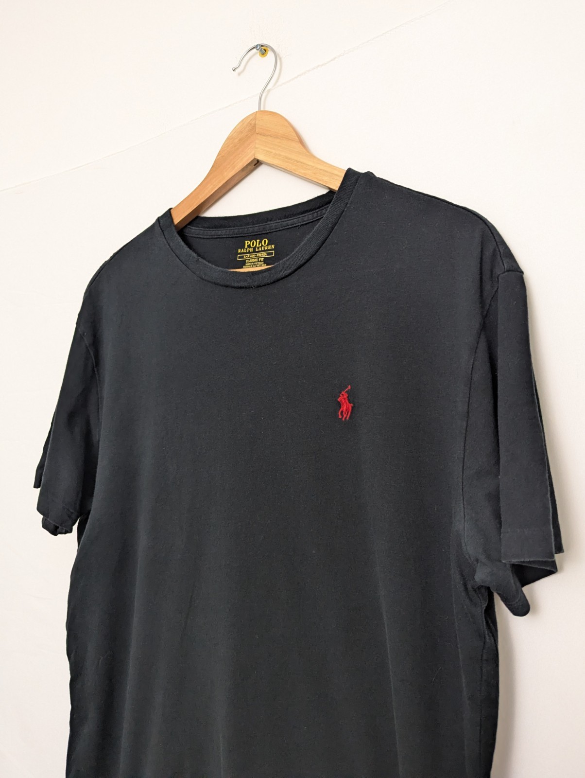 Polo Ralph Lauren T Shirt - Men’s Small - Classic Fit - Black/red Pony Logo