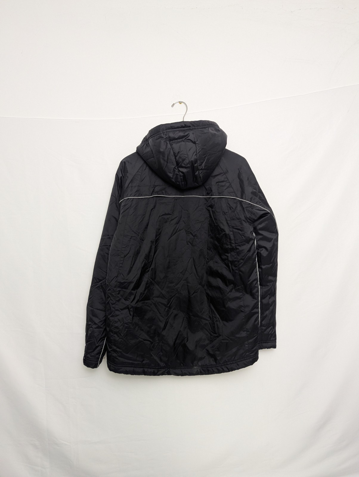 Puma Black Padded Jacket – Men’s Small (label Youth Xxl) – Hooded, Fleece Lined