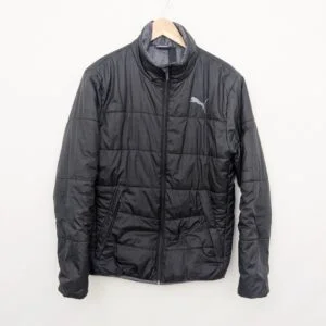 Puma Black Quilted Puffer Jacket - Men’s Small