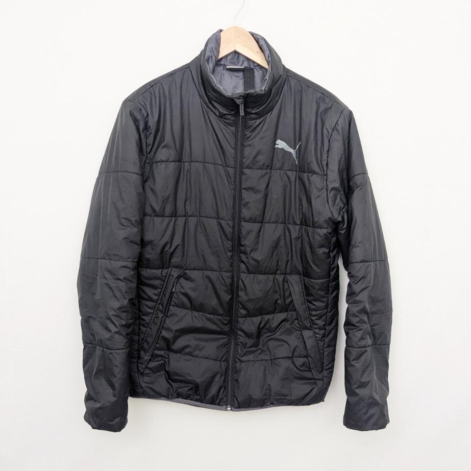 Puma Black Quilted Puffer Jacket - Men’s Small