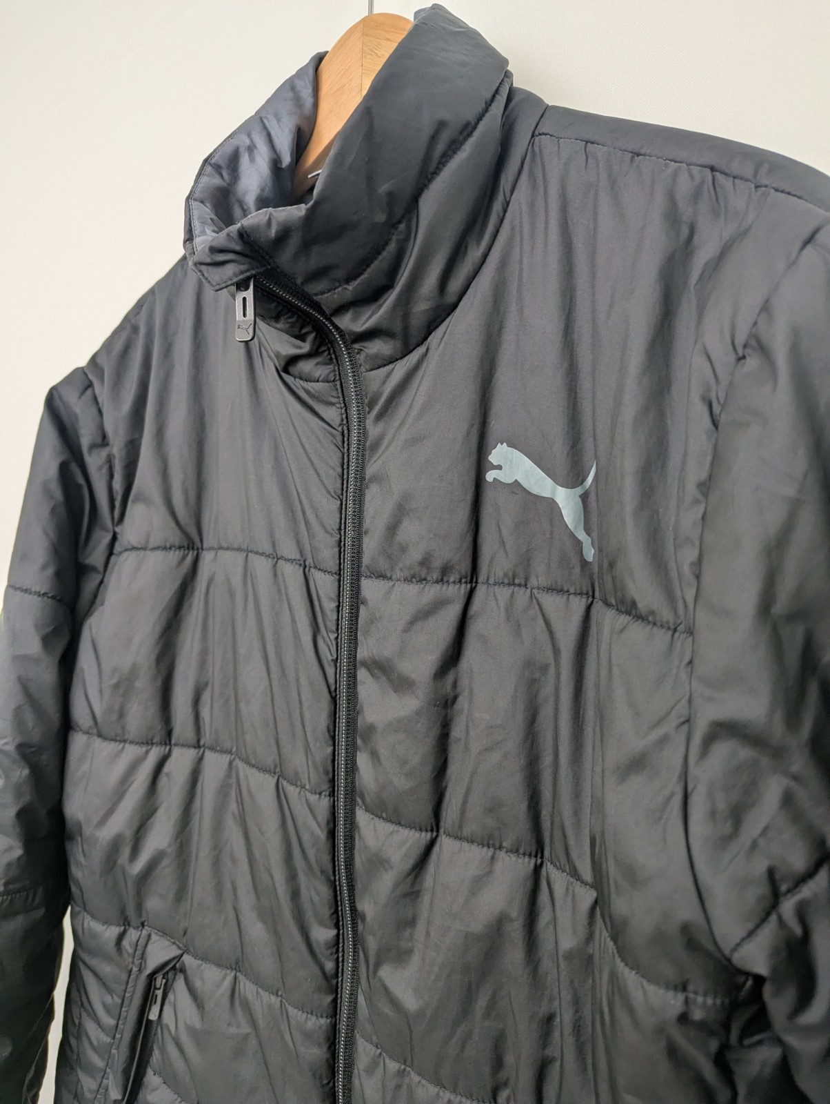 Puma Black Quilted Puffer Jacket - Men’s Small